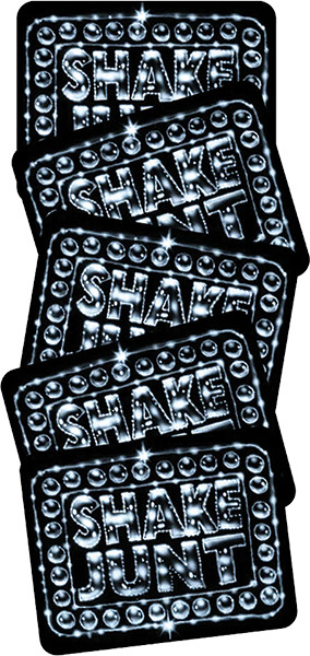 SHAKE JUNT 10 PK BOX LOGO GAL ASSORTED STICKER PACK