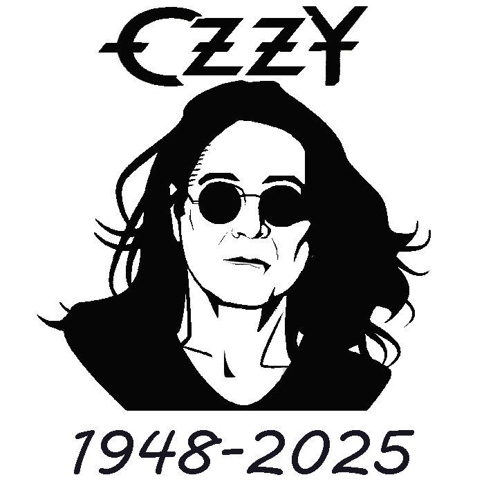 ozzy osbourne Five inch vinyl self adhesive car window/laptop sticker