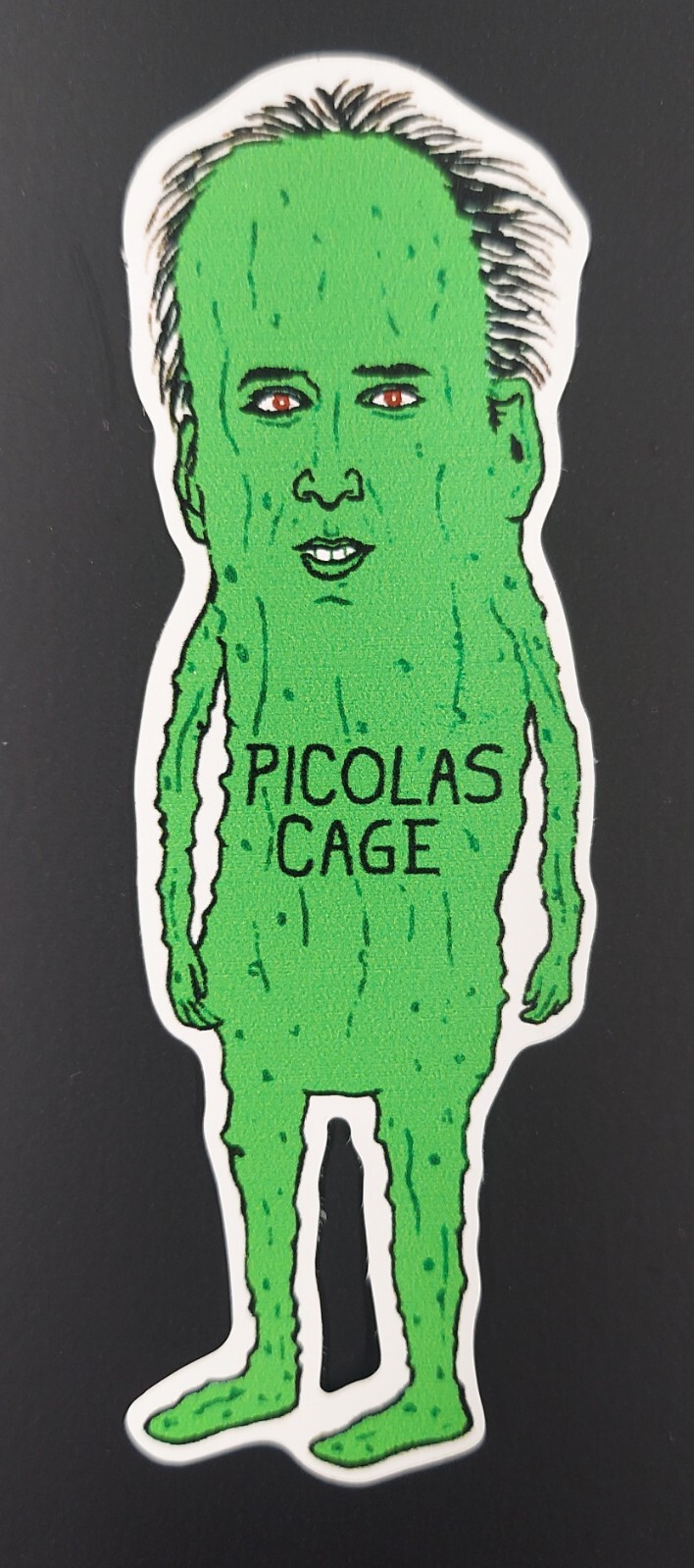 Nicolas Cage six pack stickers Picolas Cage 4" sticker set – Nic Cage novelty