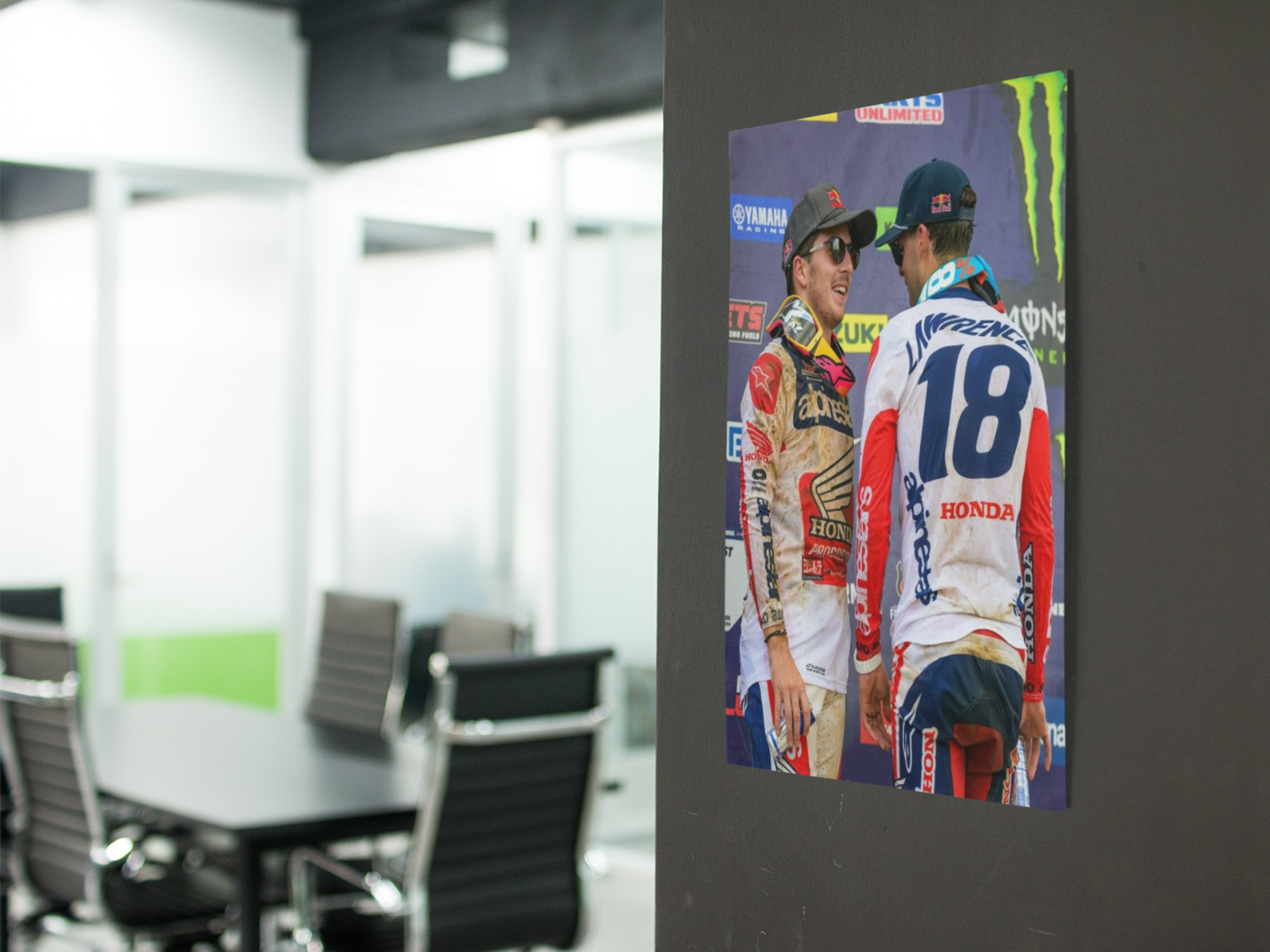 LAWERENCE Brothers MOTOCROSS Racing Wall Vinyl Decal Poster (Removable Adhesive)