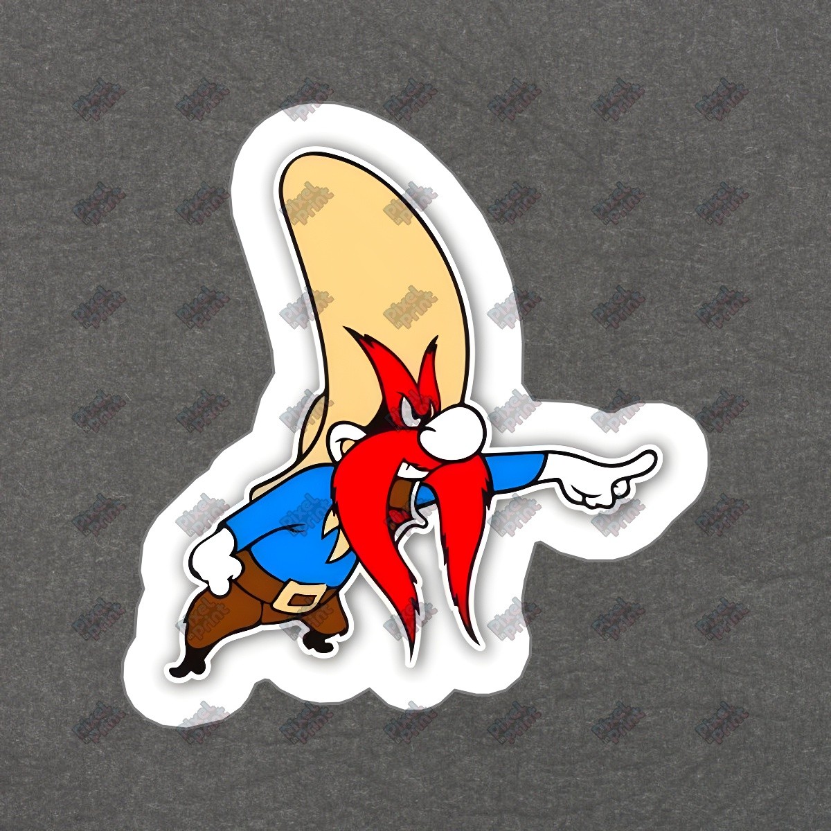 Fun Cartoon Vinyl Sticker Vintage Cartoon Character Decal for Home, #372618