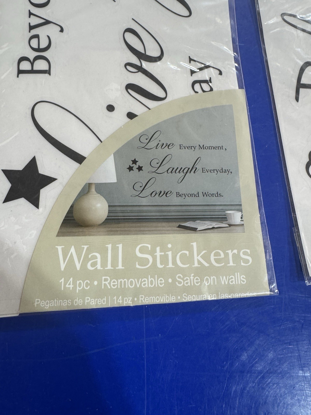 Lot Of 3 New Priss Prints Removable Wall Stickers Original Packaging. (T8)