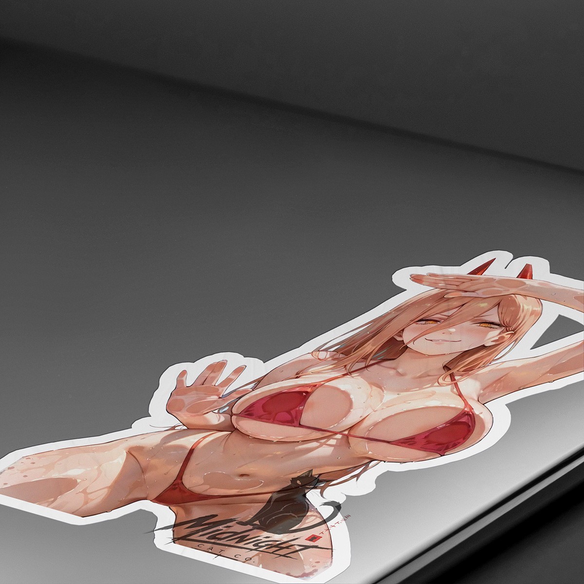 Devil Waifu 7in Vinyl Sticker Anime Manga Lewd Laptop Skateboard Car Luggage