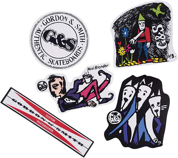 G&S 5 PK ASSORTED DECALS