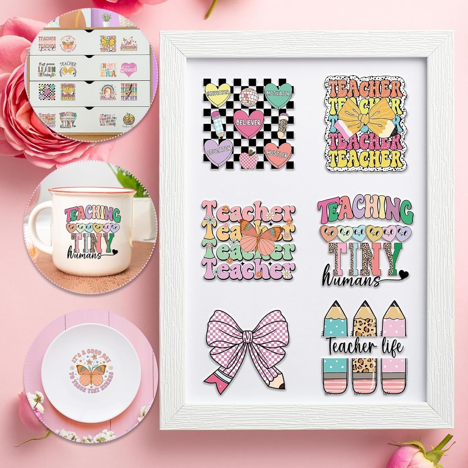 Rainbow Butterfly UV DTF Stickers – Teacher Favorites