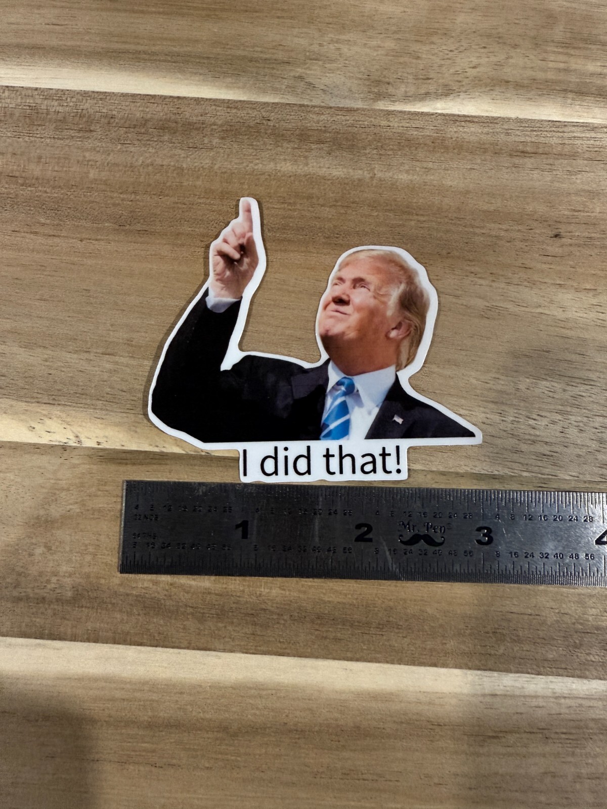 Donald trump tariff Meme I did that 3inch Die Cut Weatherproof 3 pc Set