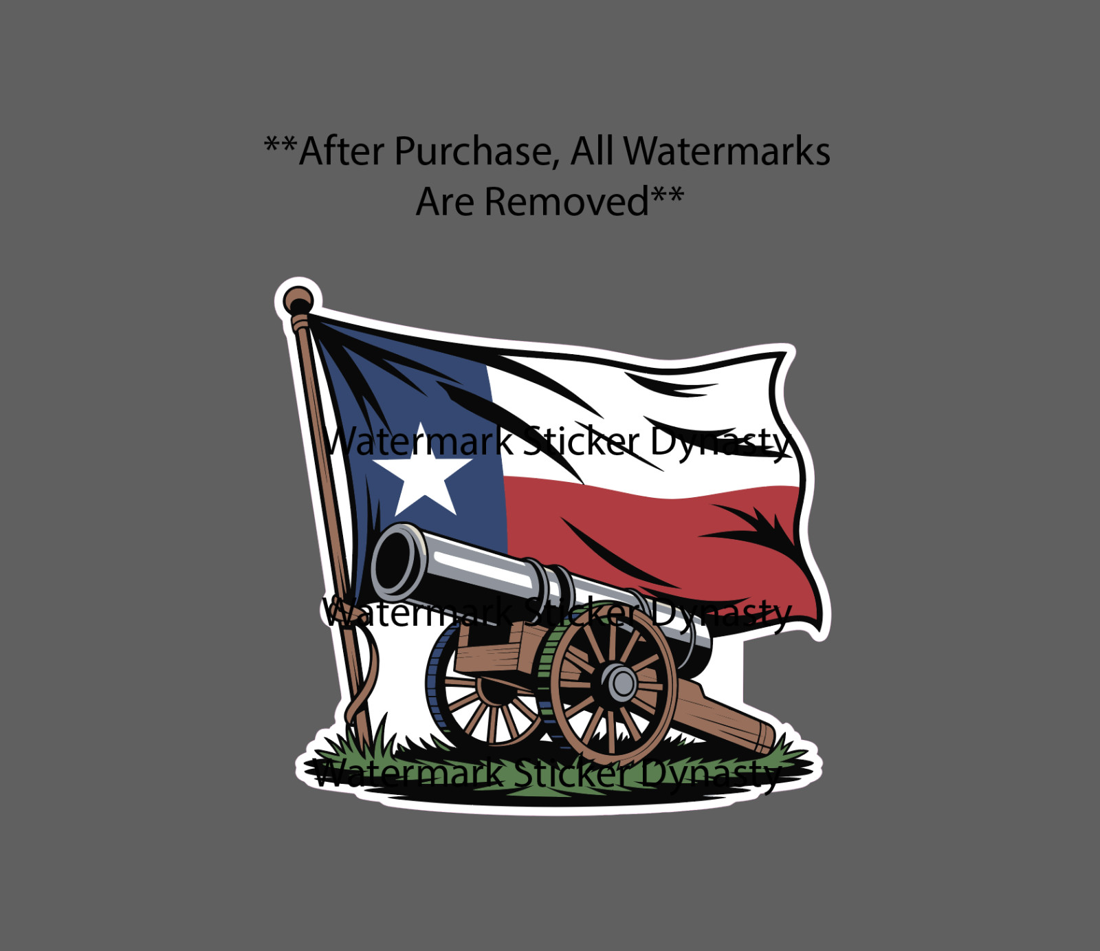 Texas Flag Cannon Sticker Waterproof Decal Come and Take It Quote Gift NEW