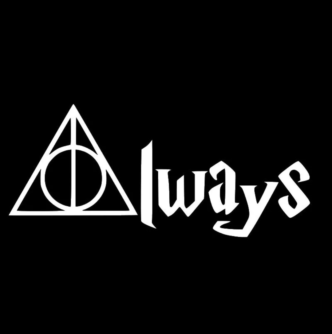 HARRY POTTER ALWAYS Deathly Hallows Vinyl Decal Car Wall Sticker CHOOSE SIZE