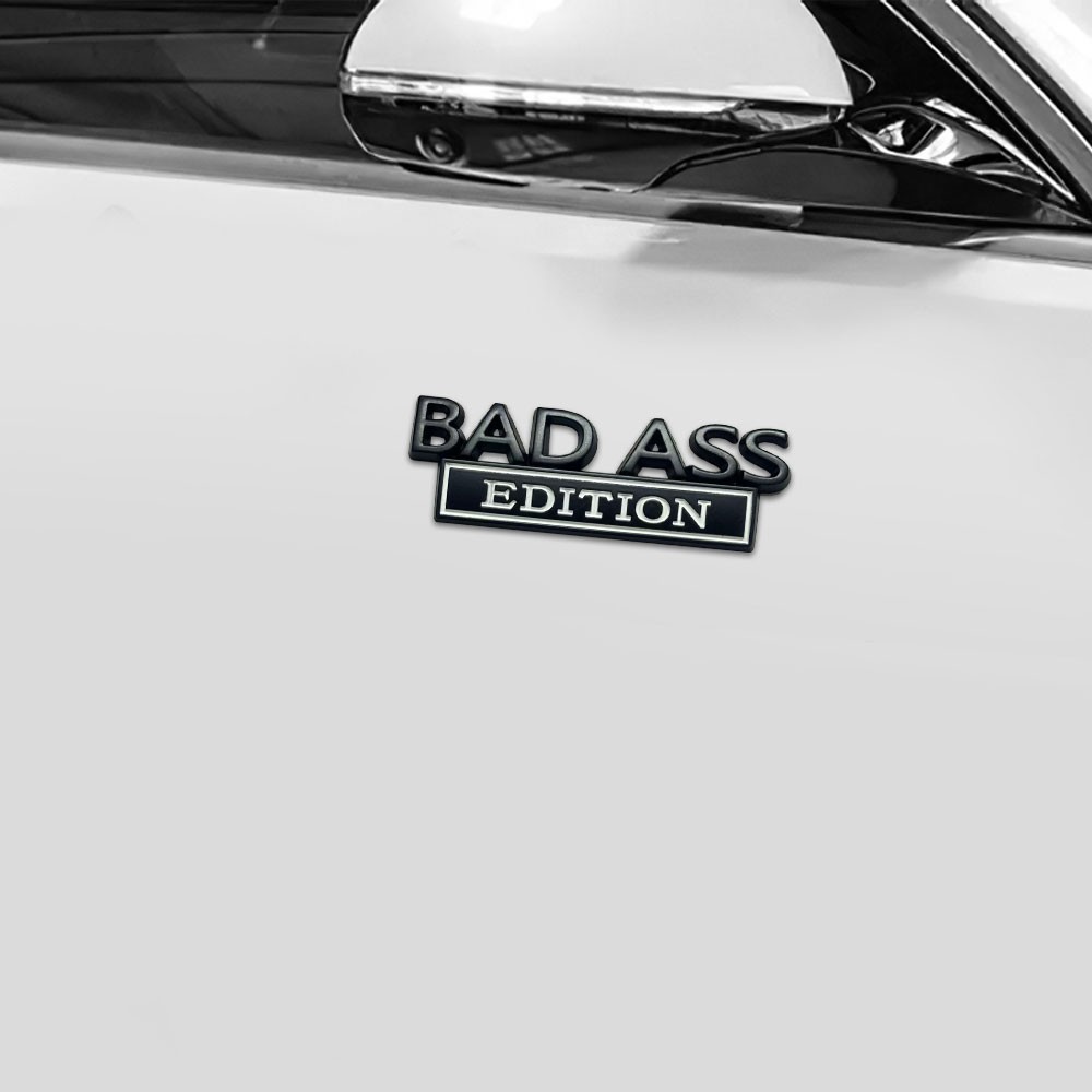 Bad Ass Edition Emblem Car Badges Badass 3D Sticker Decal Chrome TL
