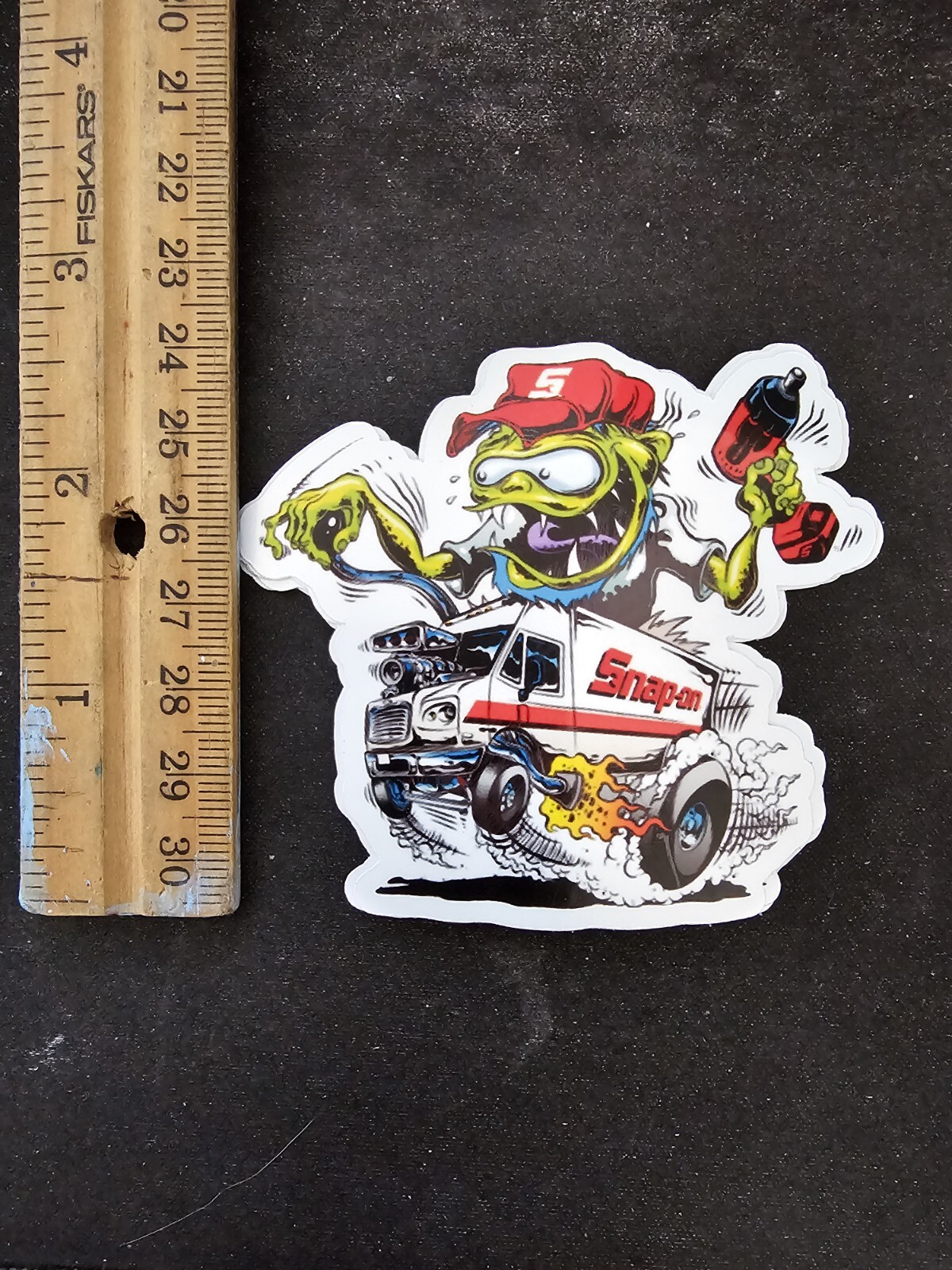 Monster Van Hot Rod Vinyl Sticker