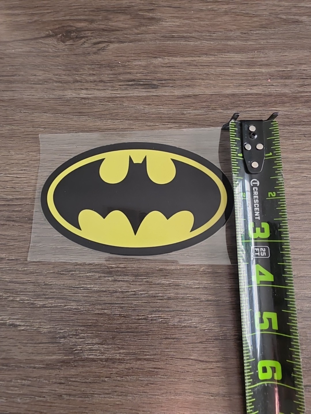 Batman Retro Vintage Raised UVDTF 3in Decal Made In The USA Waterproof