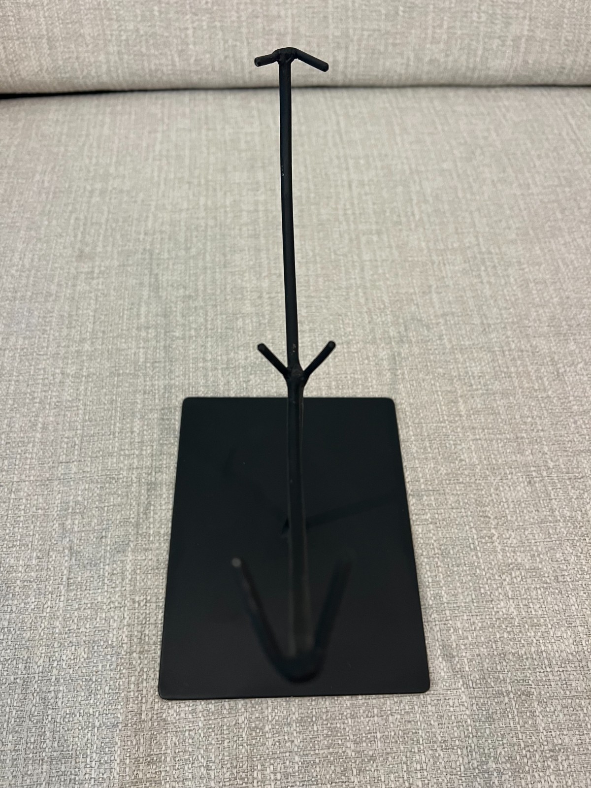 West Elm Handcrafted Black Modern Metal Decorative Display Stand Holder