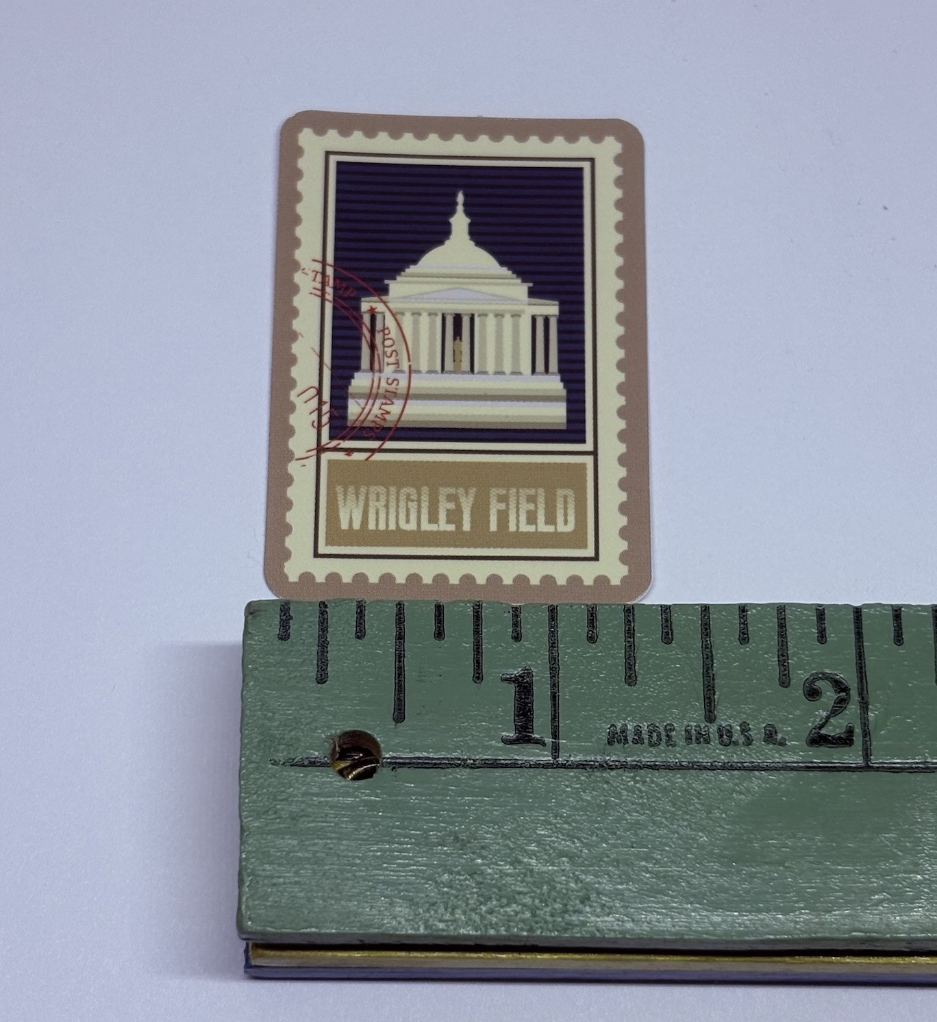 Wrigley Field Postage Stamp Novelty Sticker Vinyl Decal Travel Chicago Art Tc9