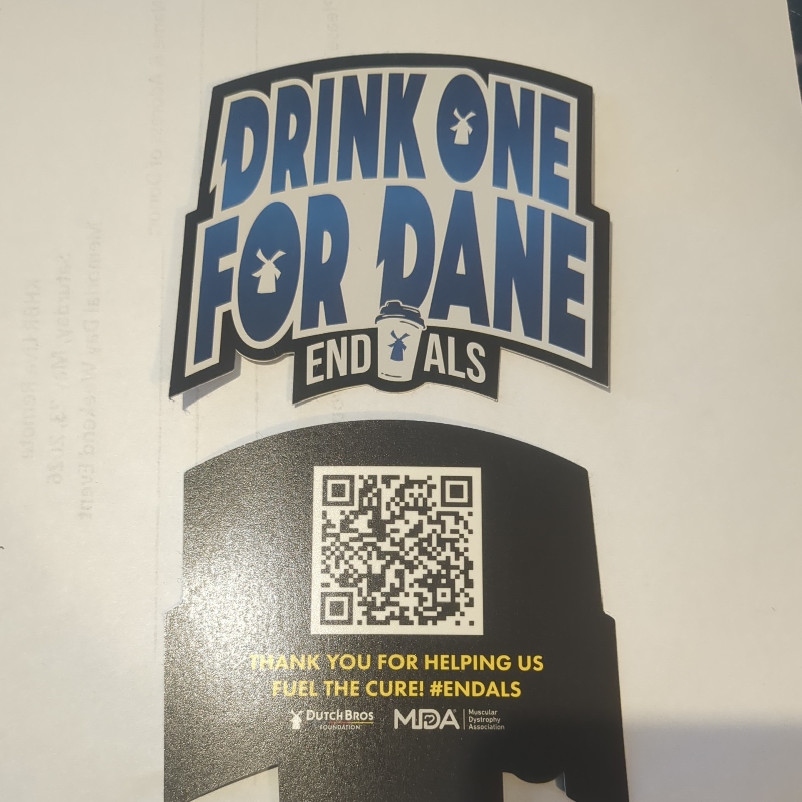 NEW Dutch Bros Coffee Drink One For Dale Logo Sticker 2026