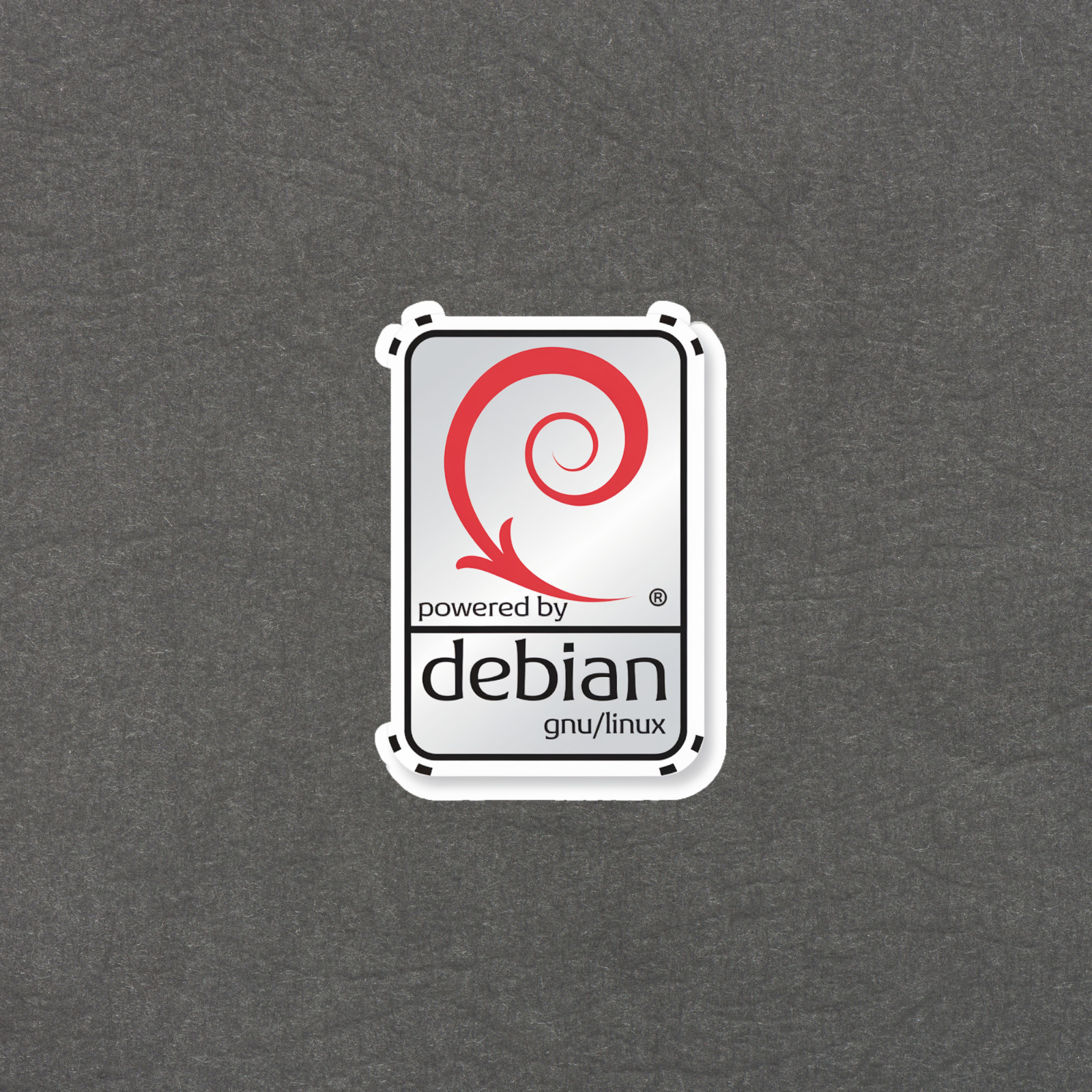 Powered by Debian GNU/Linux Sticker – Open Source OS Logo Decal #5073