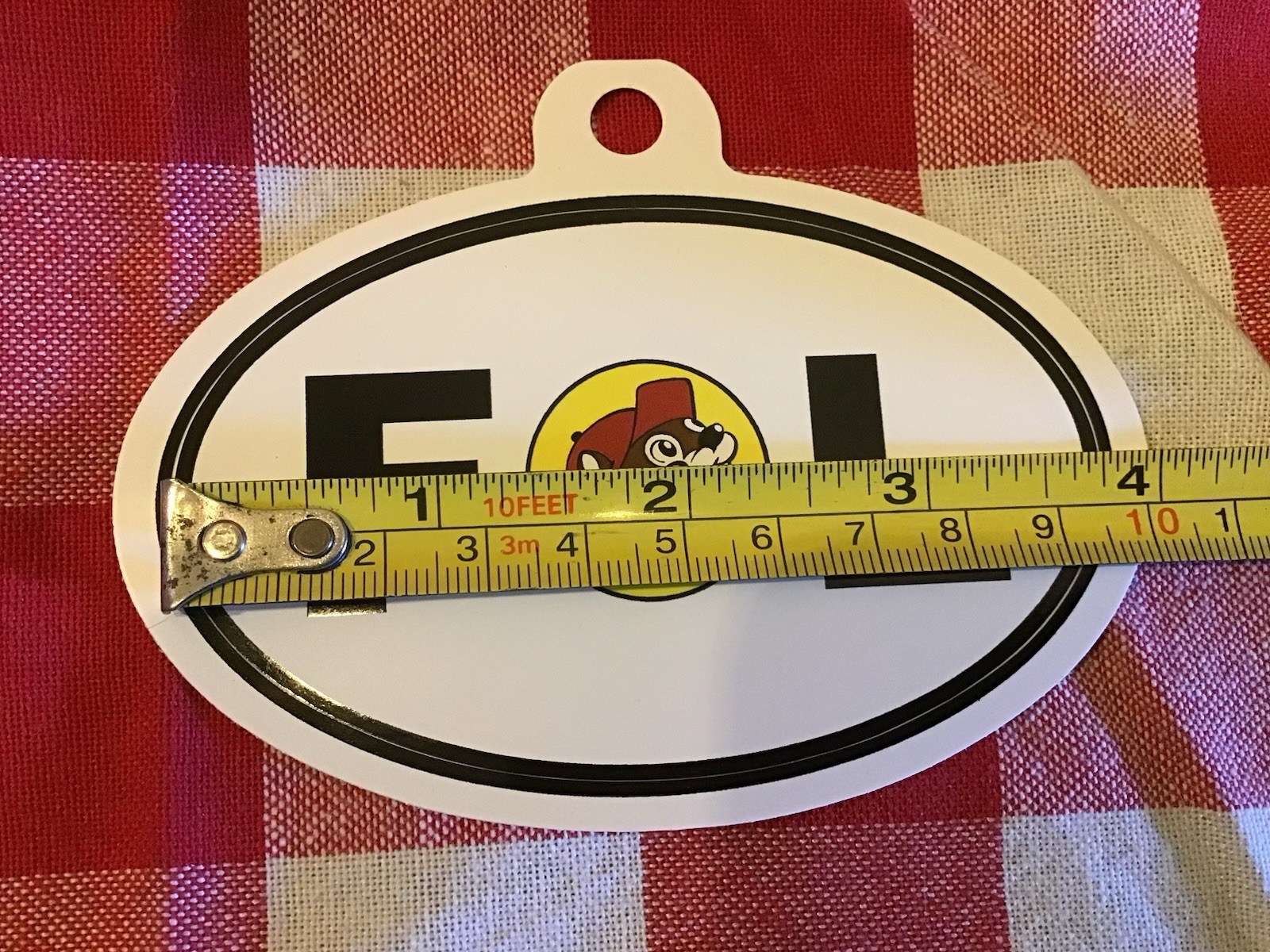 Buc-ee’s Classic Beaver Logo Florida 4” Oval Sticker -NEW