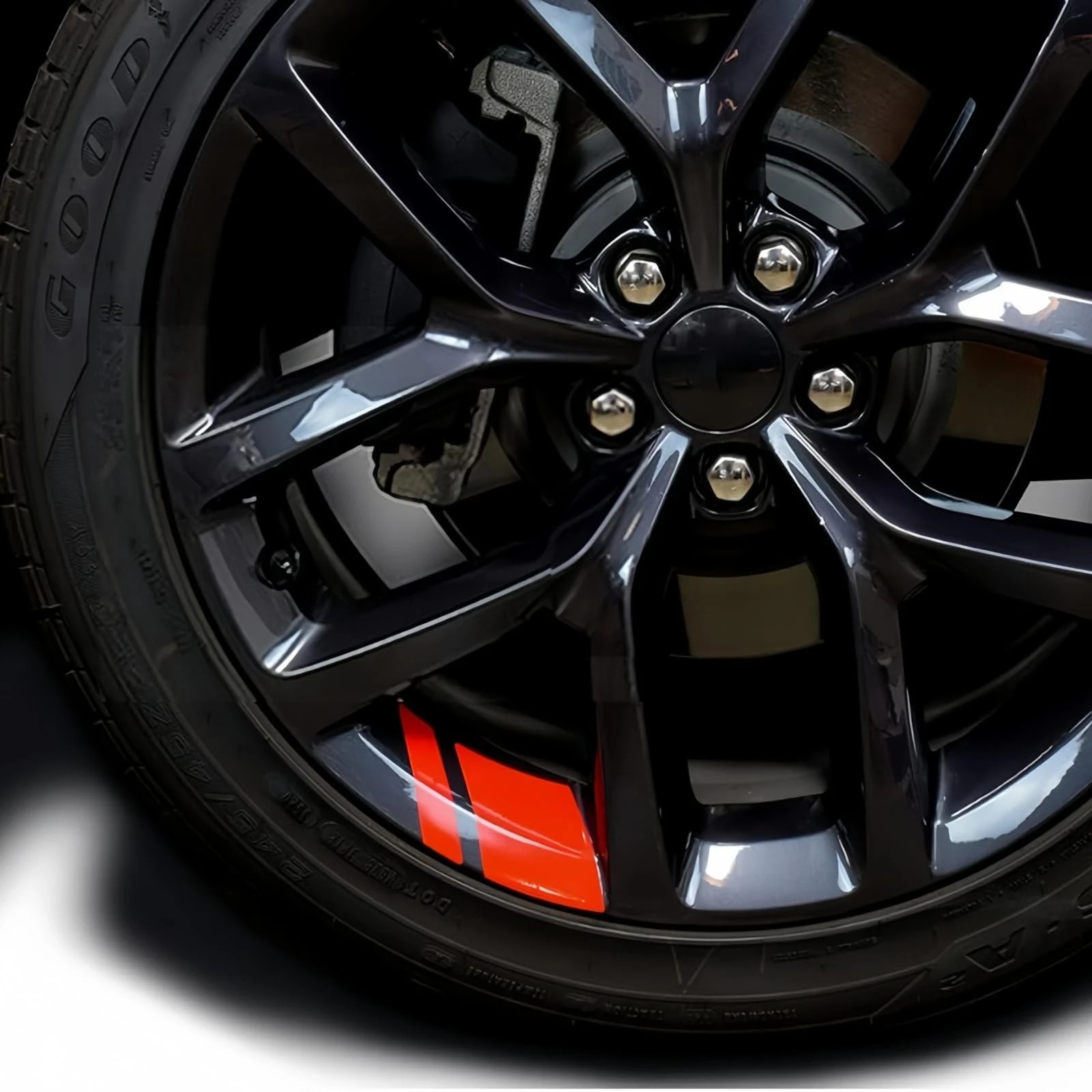 6/8pcs Rim Decal Stripes Car Decals for 1821 Inch Wheels 8