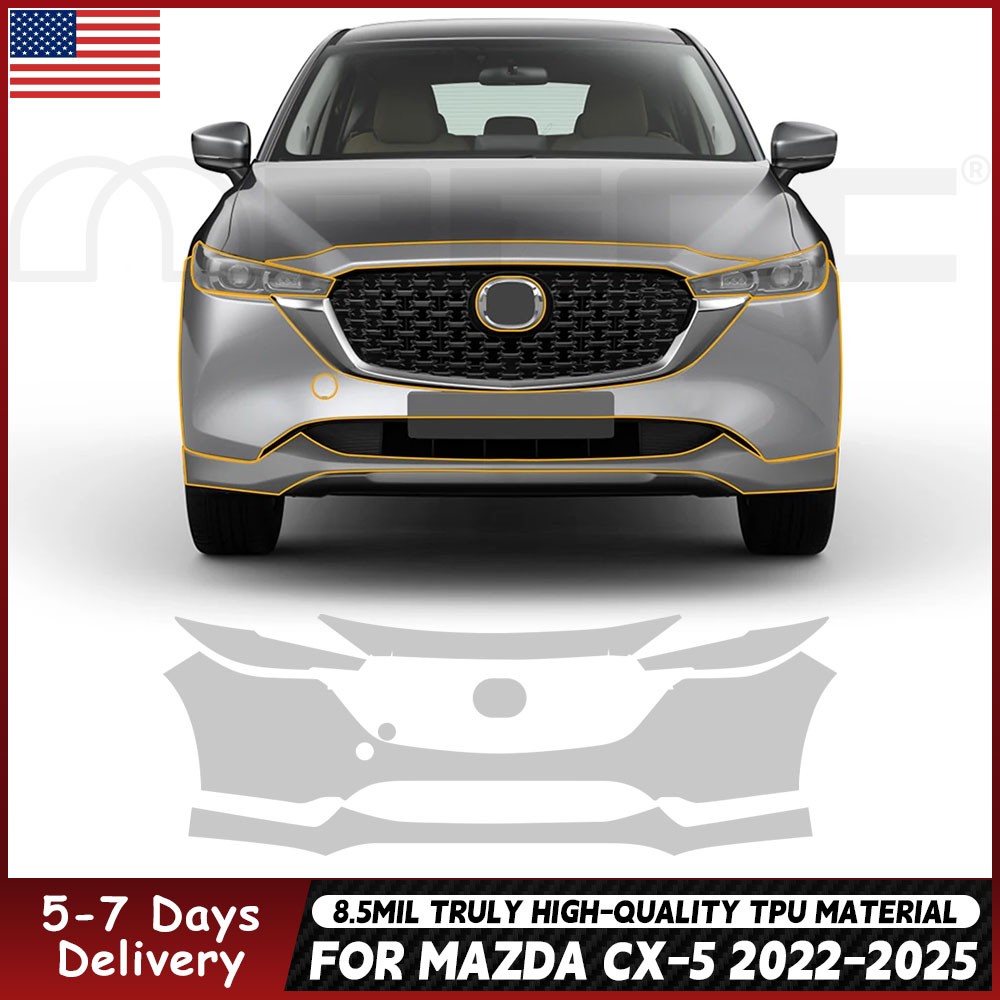 For Mazda CX-5 CX5 2022-2025 Paint Protection Film TPU PPF Pre-Cut Kit
