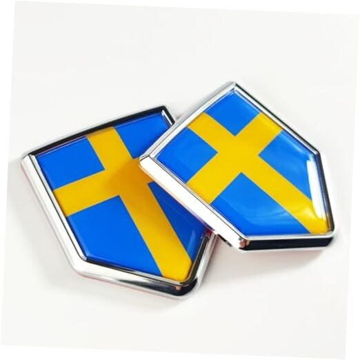 Sweden Flag Decal Sticker Car Emblem Swedish Flag Car Decoration Accessories