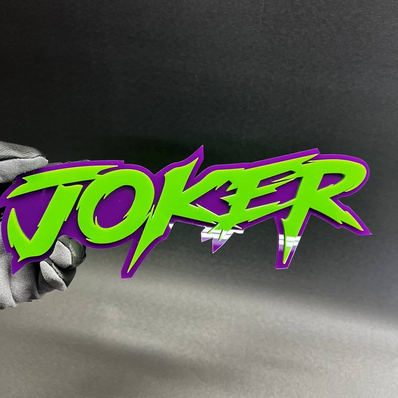 1PC JOKER Custom 3D Text Car Badge Fender Emblem Tailgate Toolbox Decal