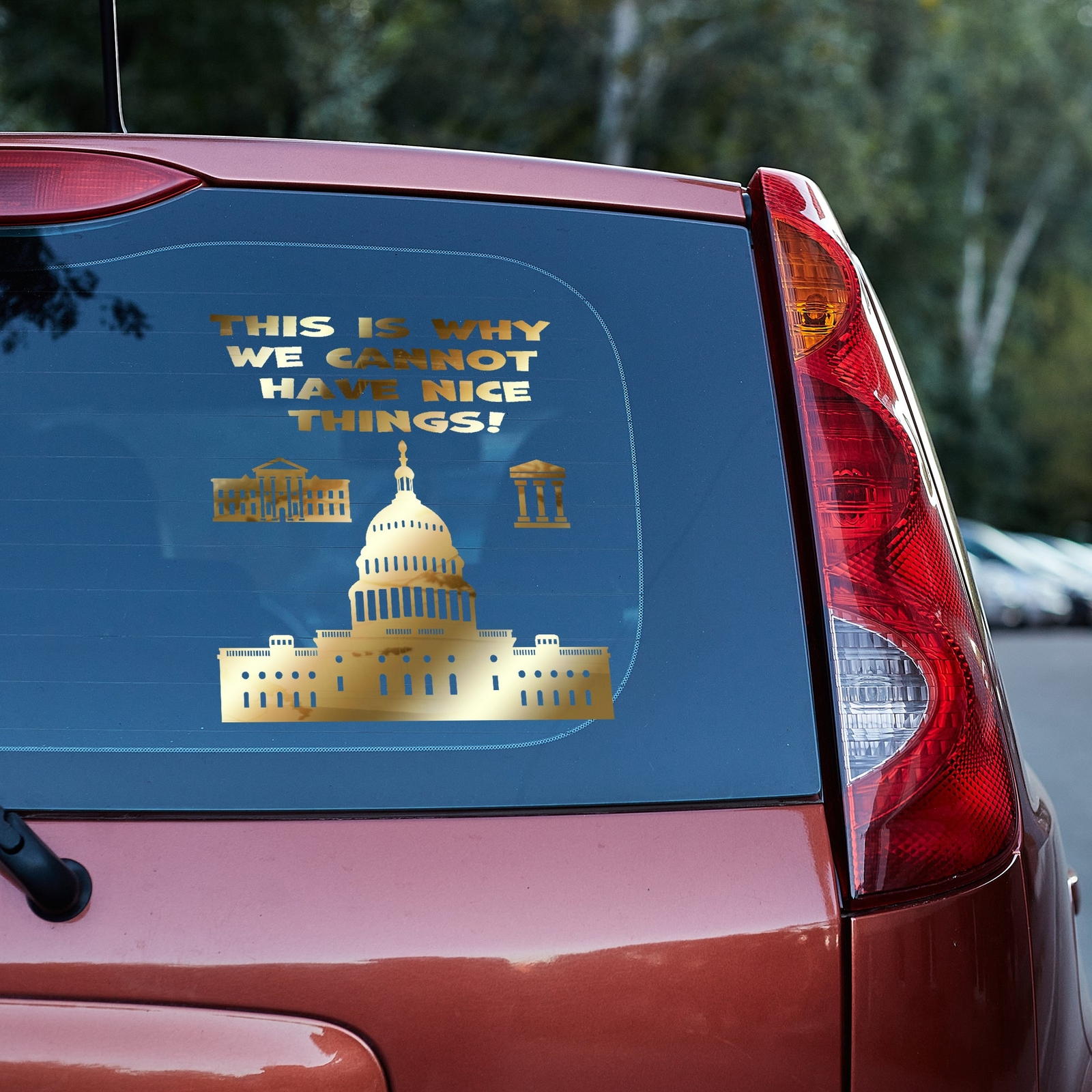 This is why we cannot have nice things Vinyl decal anti government funny