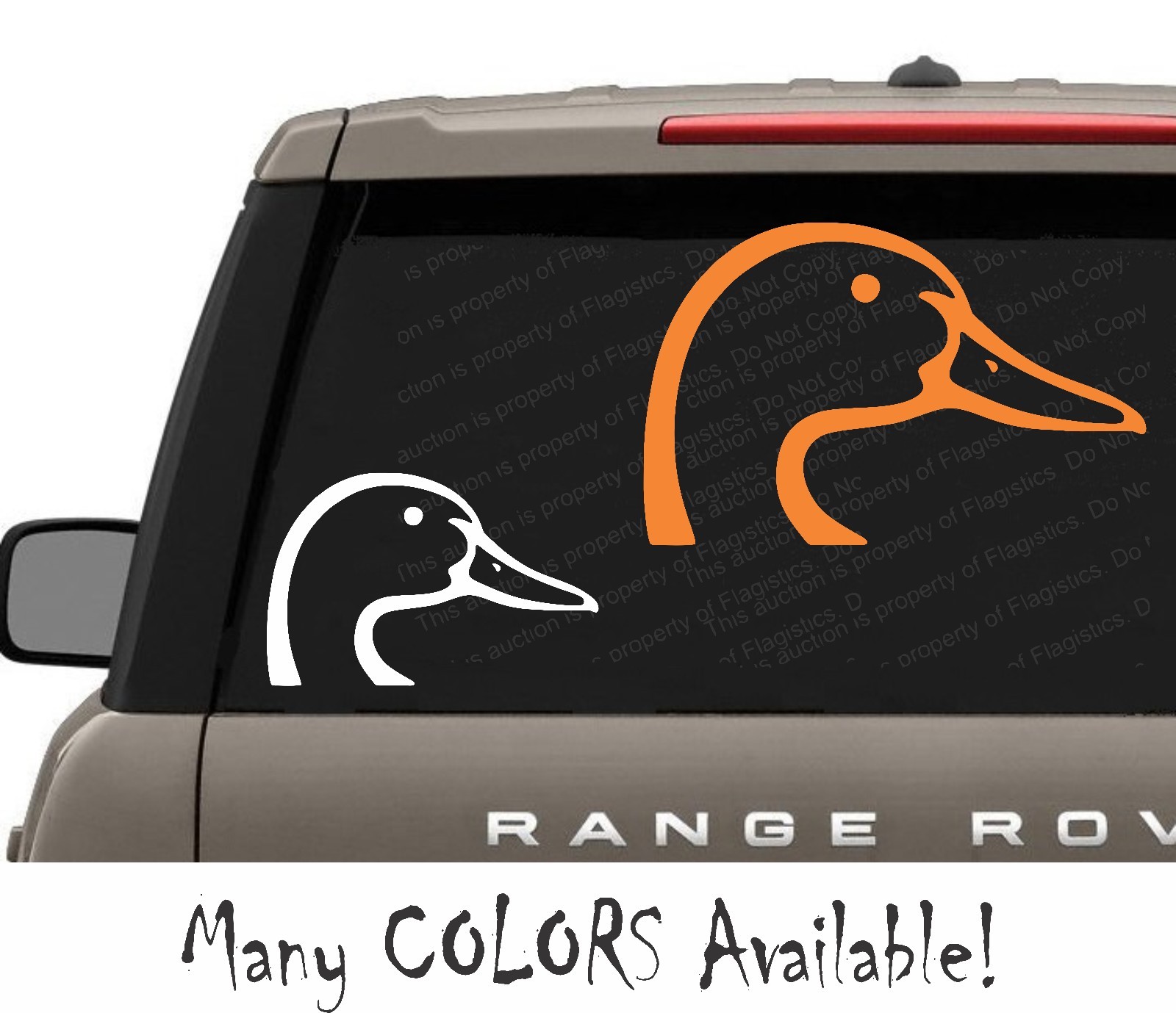 Duck Head Vinyl Decal for Car Truck Windows Sticker Browning Hunting Waterfowl