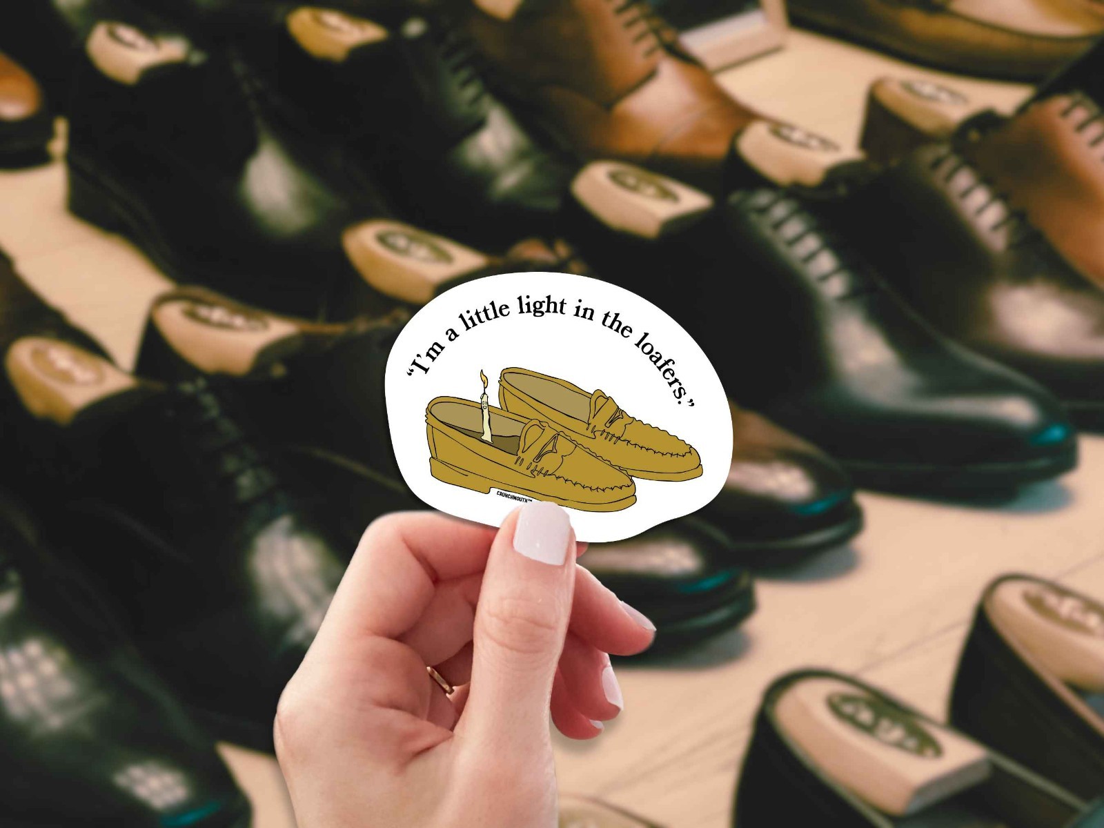 I'm a Little Light in the Loafers, Funny Decal for Laptop, Car, Water Bottle