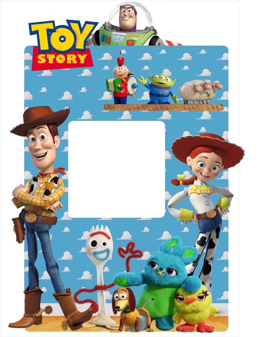 Forky, Buzz, Woody & Jessie Toy Story 4 Lightswitch Surround Sticker -92