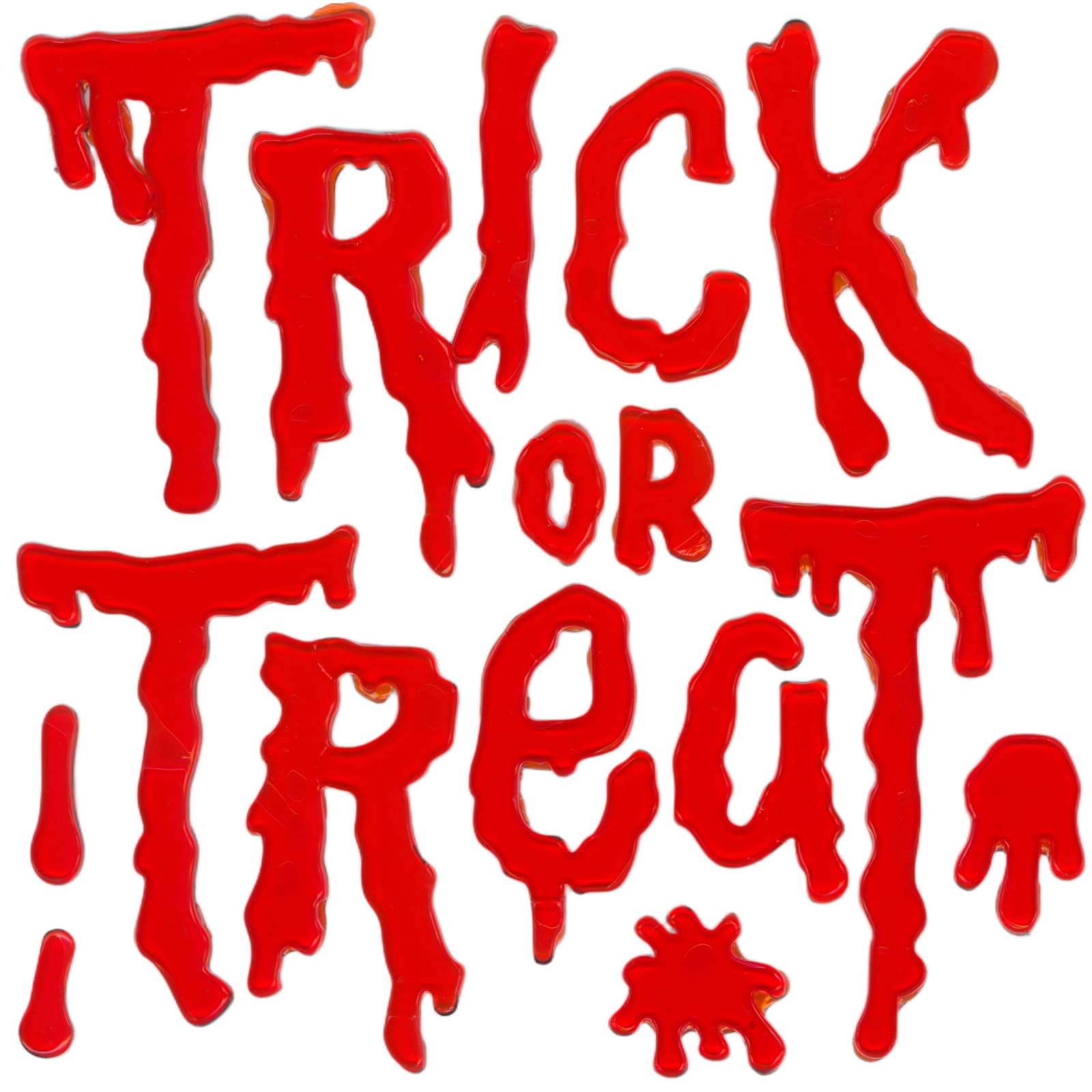 Gift&Fun 6 Sheets Halloween Window Gel Clings,7.9 x 7.9 Assorted Sizes, Red