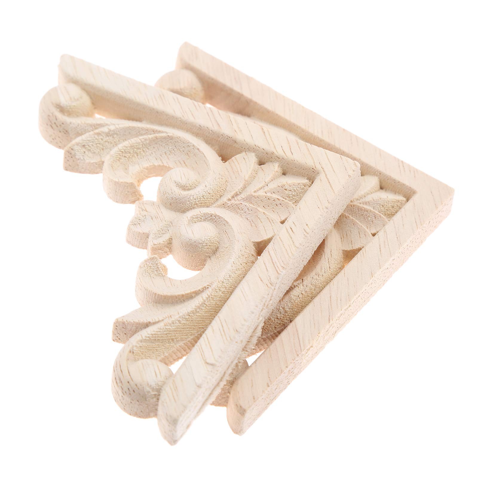 MUXSAM Furniture Applique, 2.36 x inches, Natural Wood