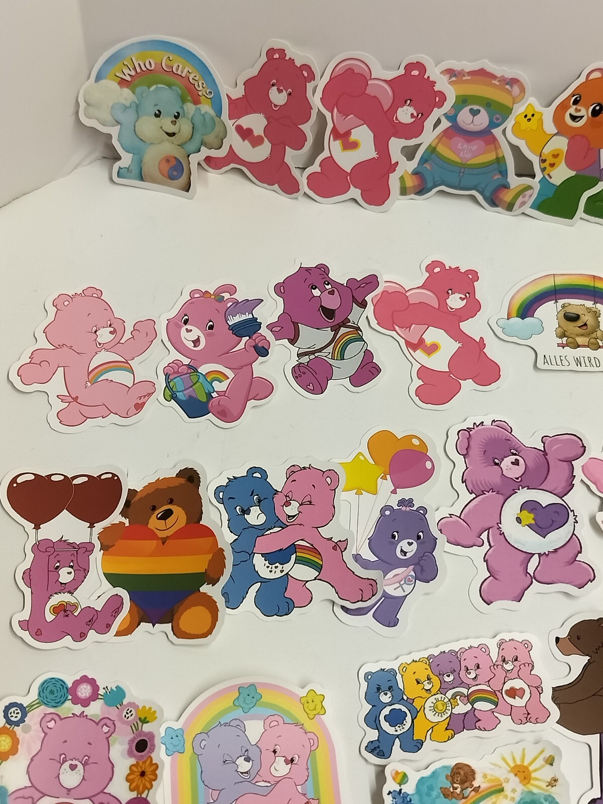 TEDDY BEAR Vinyl Stickers~SUNSHINE Grumpy RAINBOW Care Teddybear VINYL (#25758)