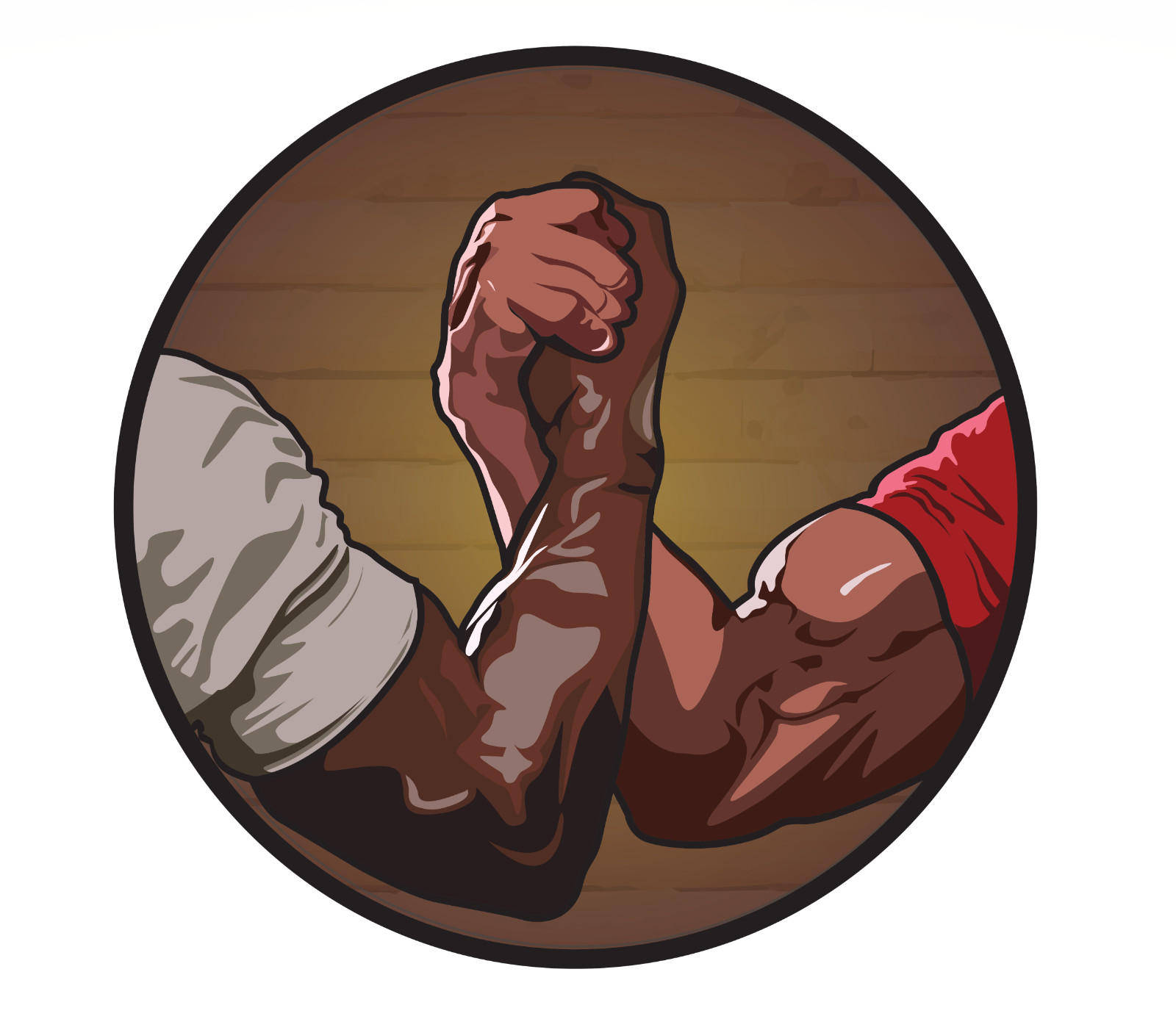 Predator sticker handshake weatherproof bumper vinyl decal