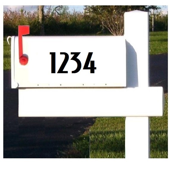 Lot of 40 White,Black,Silver,Blue Vinyl Mailbox,Tool Box,Locker Numbers [Stony