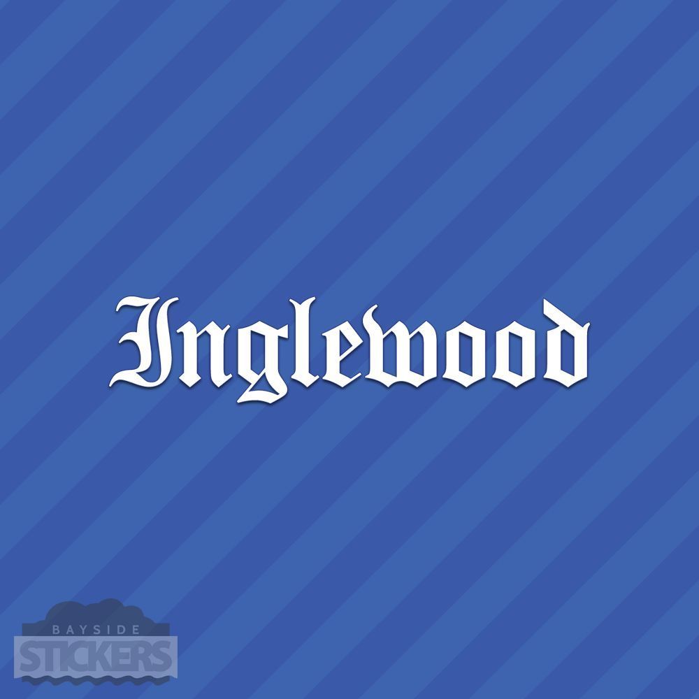 Inglewood California Old English Vinyl Decal Sticker