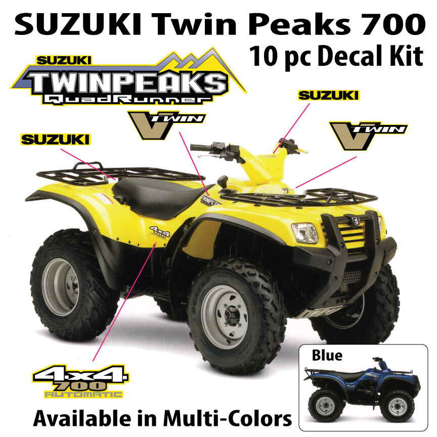 Suzuki TwinPeaks 700 4×4 OEM ATV Tank Decal Sticker Emblem King Quad QuadRunner