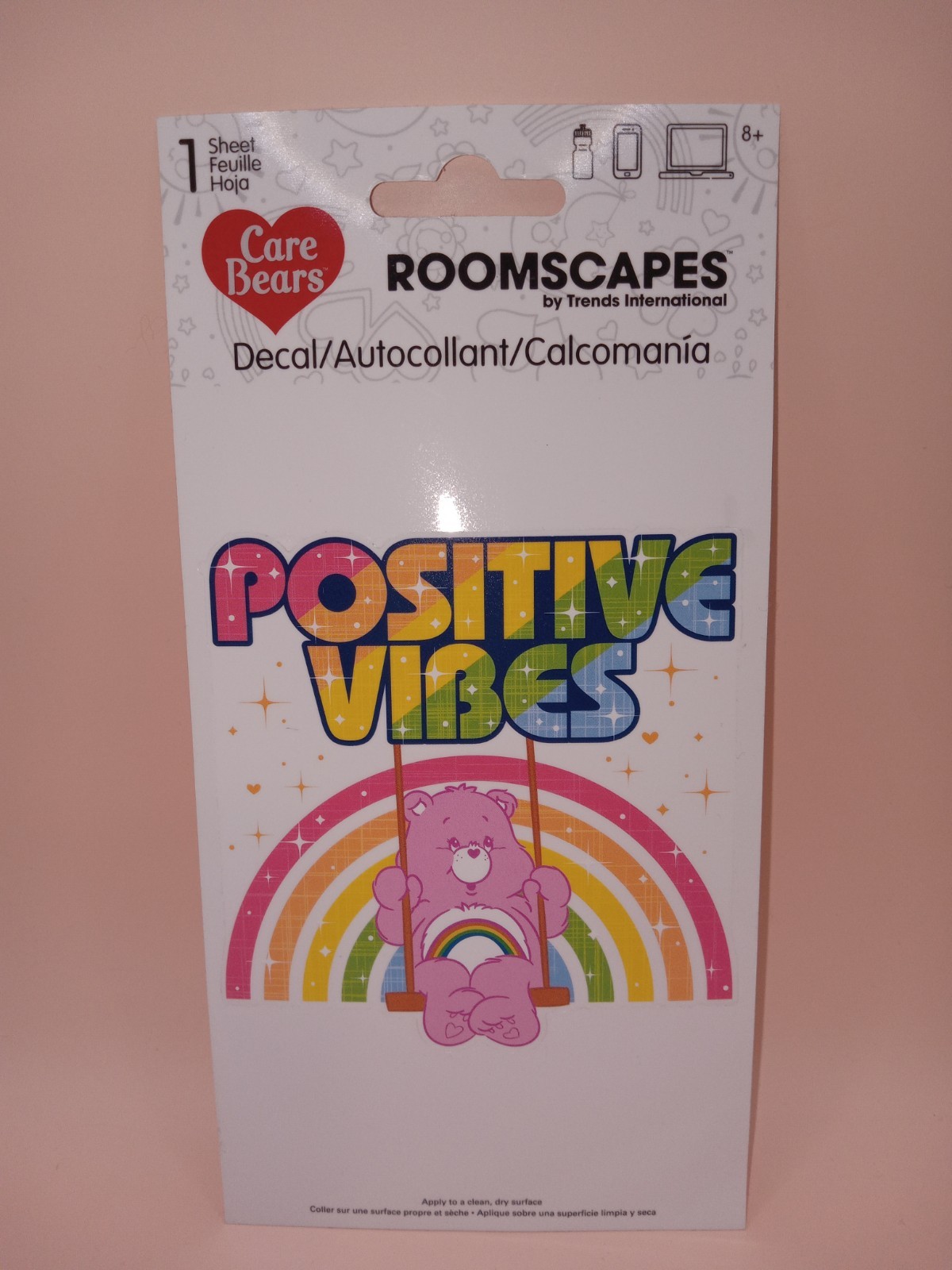 CARE BEARS Decal Lot 🌞 Cheer Bear & Assorted 101 Pieces Total Roomscapes NEW