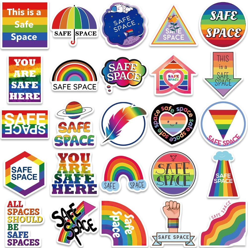 200 pcs LGBTQ Pride Stickers, Gay Lesbian Equal LOVE Waterproof