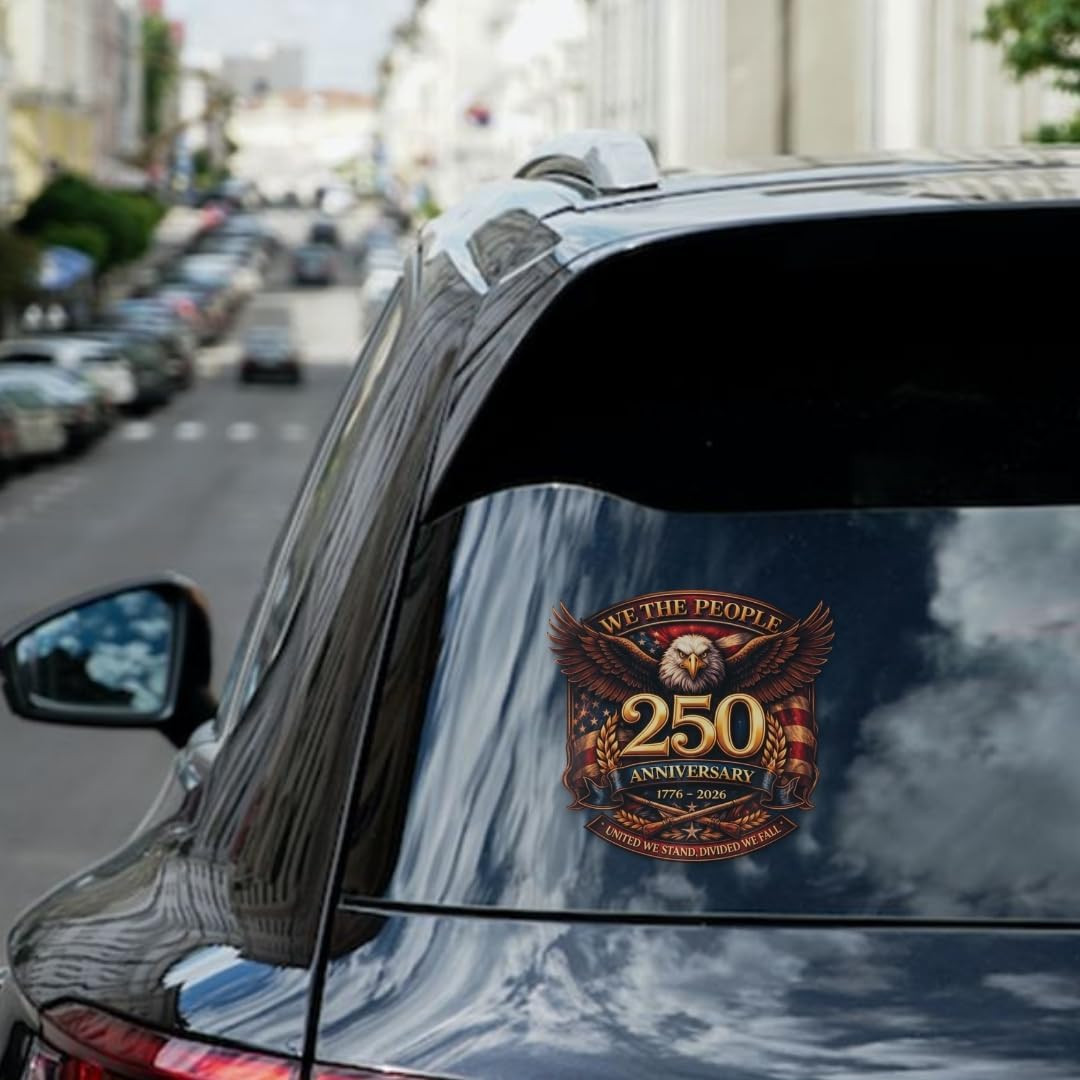 We the People Decal 250Th Anniversary USA Sticker 2 Pack – America 250 Merchandi