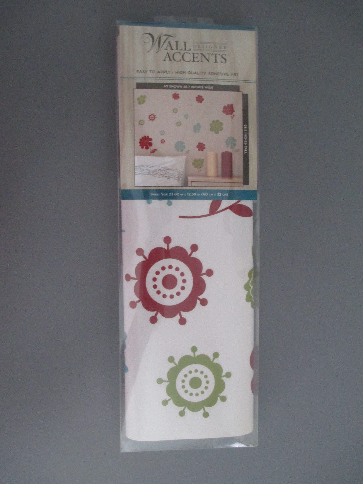 Wall Designer Accents Stickers Repositioned FLORAL DOODLE Any Room Wall Art