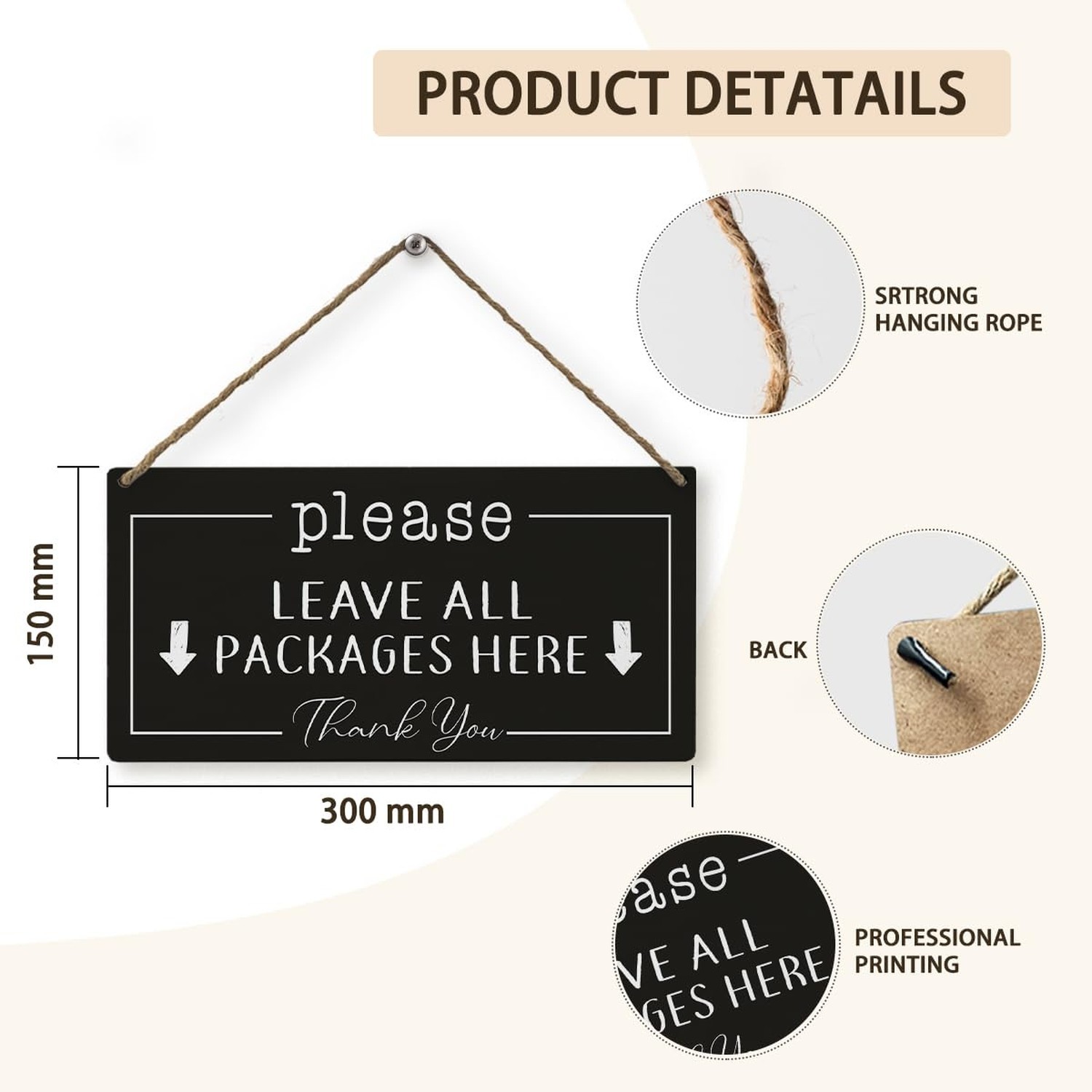 Mtrgdn Please Leave Packages Here Sign,Delivery Signs for Packages,Package De…
