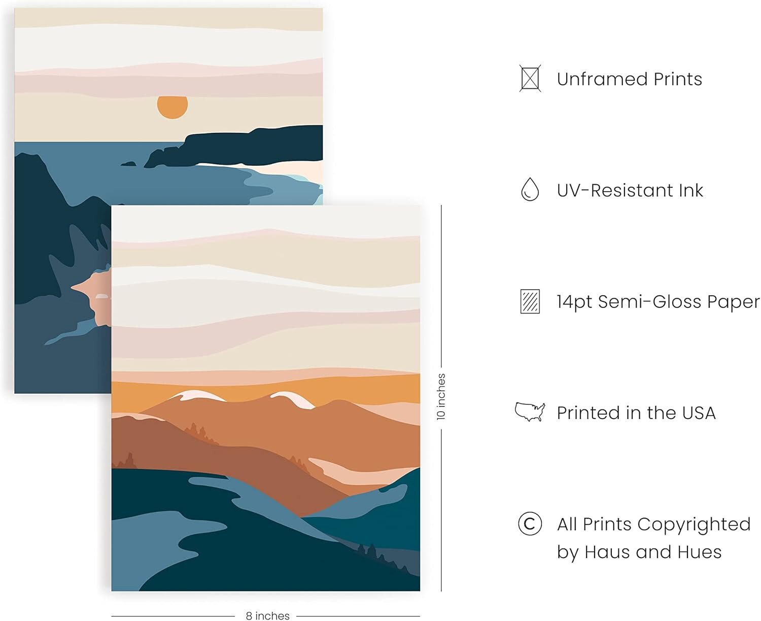 Japanese Wall Art Prints Set of 6 Anime Posters Abstract Illustration Wall Art C