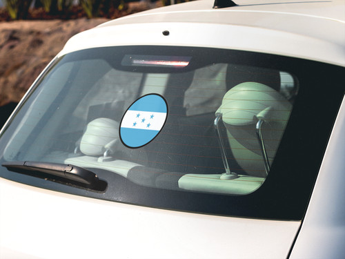 Honduras Flag Circle Sticker Decal