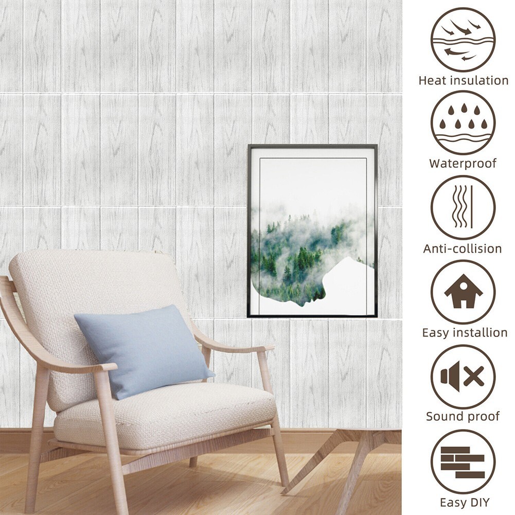 Waterproof Brick Wall Stickers Set of 20 Soft Foam Panels for Easy Installation