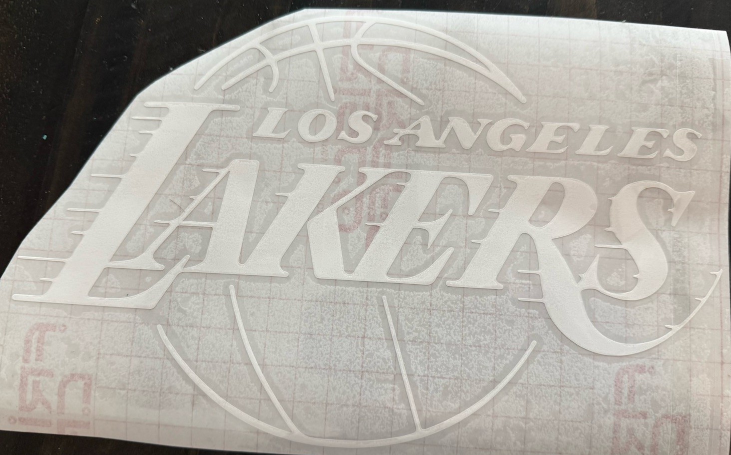 Los Angeles Lakers Vinyl Decal Sticker 11 inches wide by 6.85 inches tall