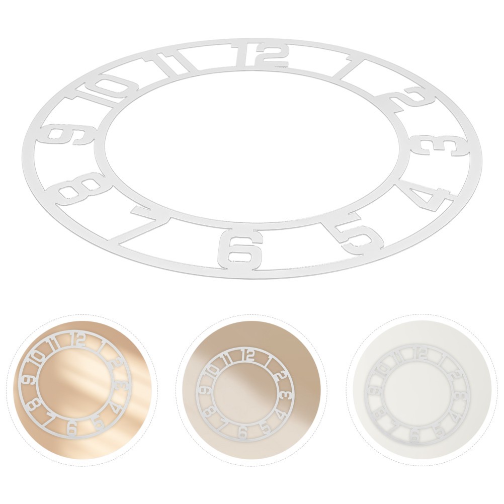 Large Number Digital Clock Roman Numerals Wall Decorative Stickers