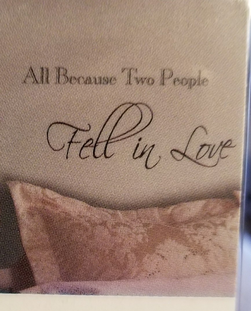 Wall Quick Quotes All Because Two People Fell In Love Brewster 99466 Removable