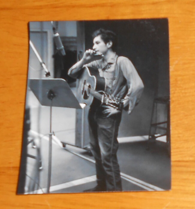 Bob Dylan Sticker (rectangle) 3×2 B&W