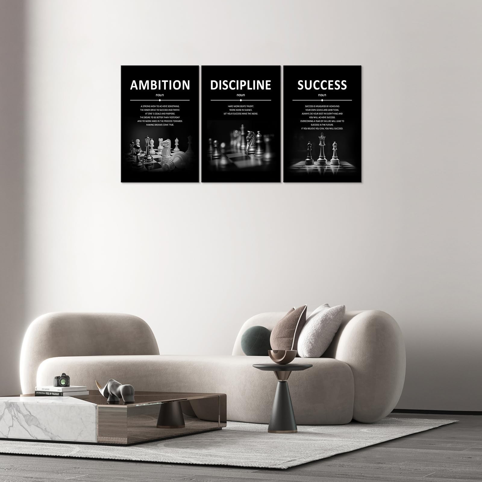 Xbolu Motivational Wall Decor Success Wall Art Inspirational Quotes Pictures …