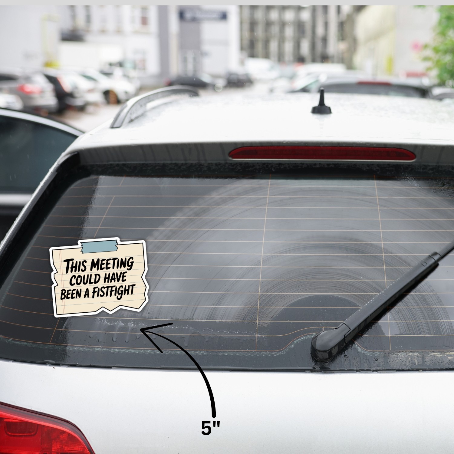 4PCS This Meeting Could Have Been a Fistfight Stickers – Funny Office Decal