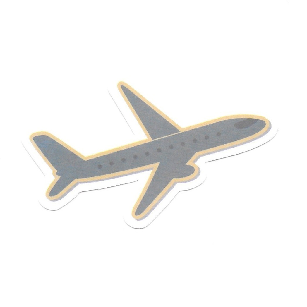 Airplane Vinyl Sticker Commercial Jet Aircraft Decal Travel Adventure Souvenir
